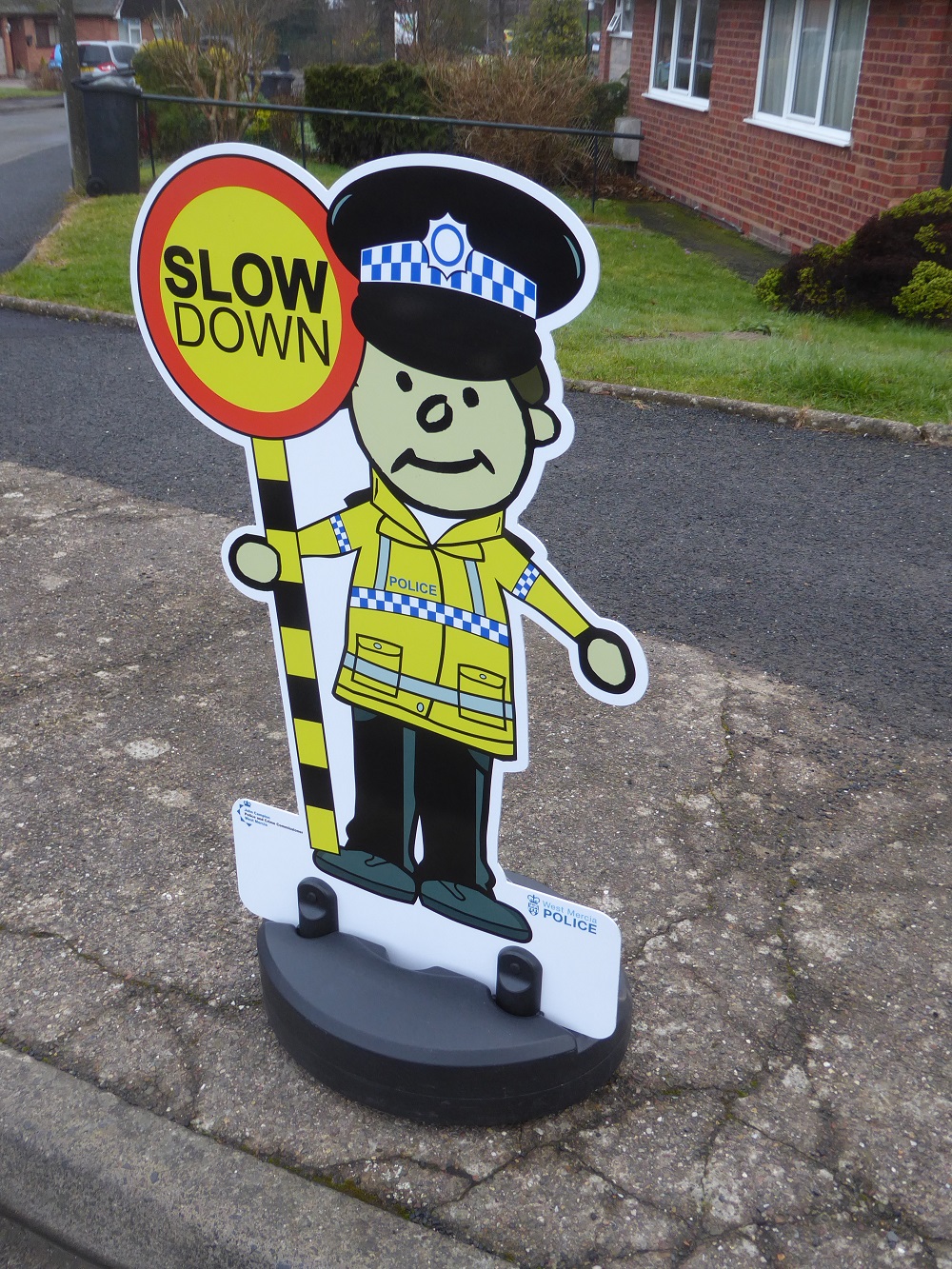 Mannequins used to warn drivers to slow down near schools