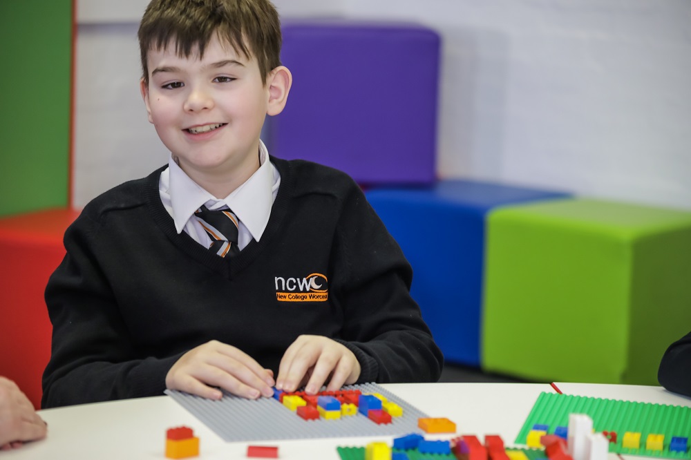 NCW pupils taking part in first LEGO Braille Bricks trial