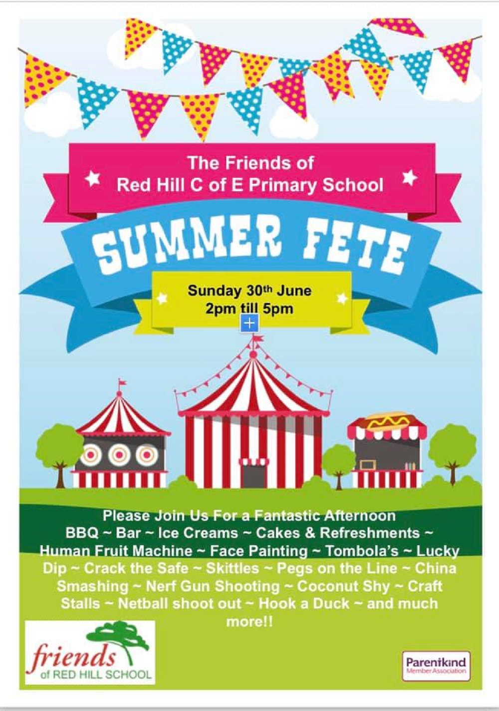 Friends of Red Hill C of E Primary School holding summer fete