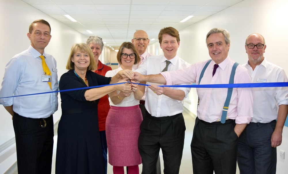 Worcester MP Robin Walker opens link bridge at Worcestershire Royal Hospital